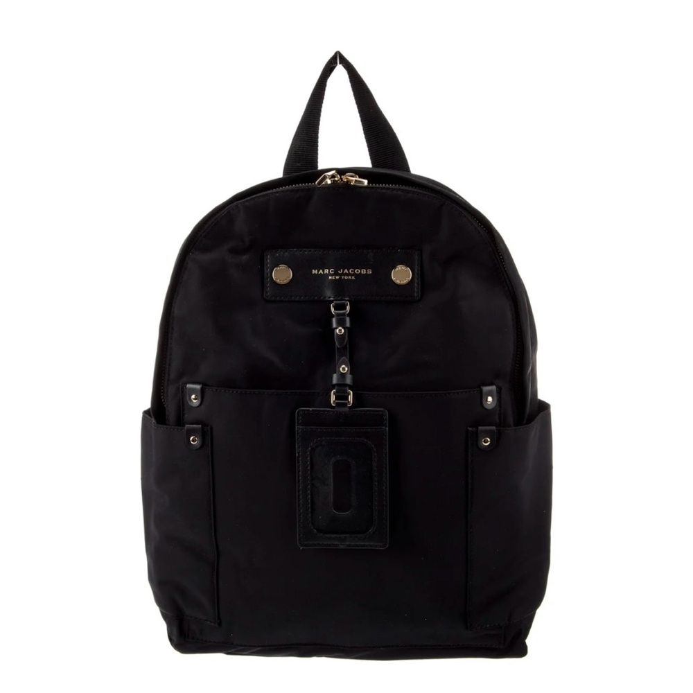 NEW Marc Jacobs NYLON Black Backpack with Minimalist Design